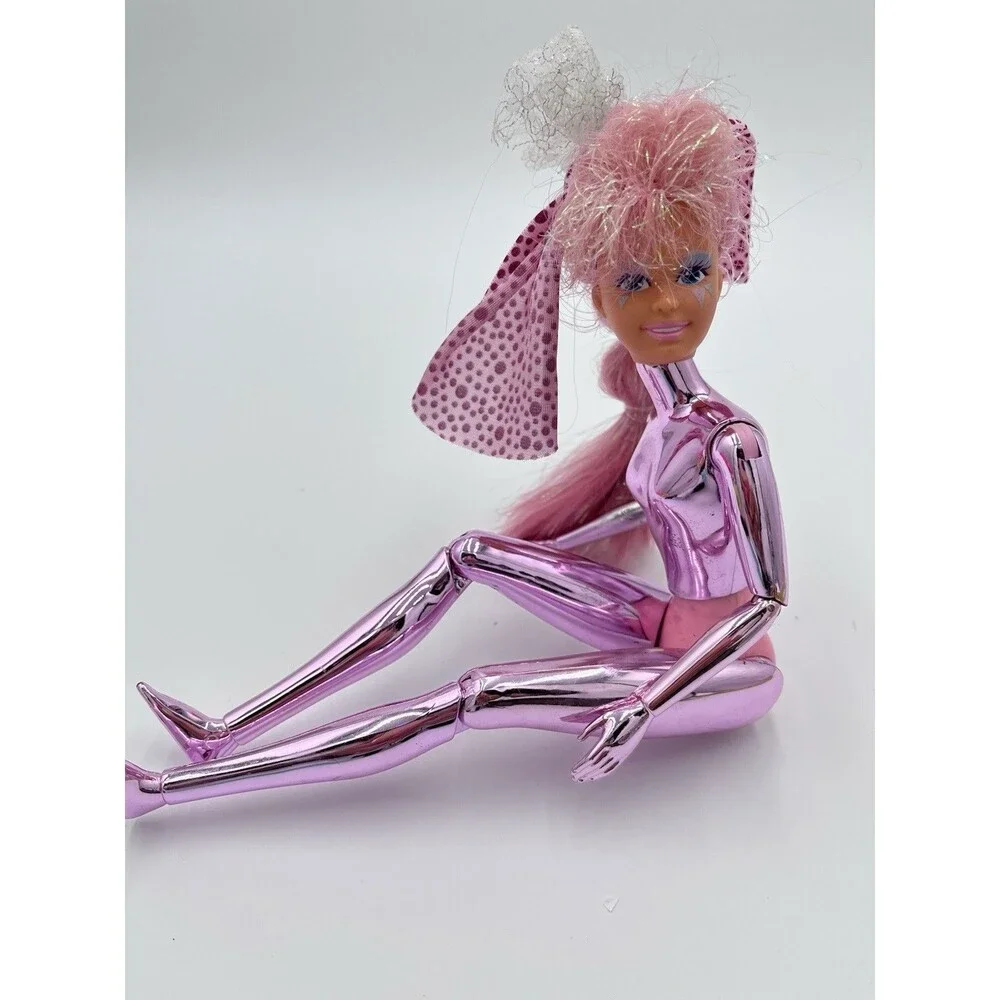 Vintage 1986 Mattel Spectra Lacy Spacy Doll Pink Chrome Cyborg Shimmerons 80s